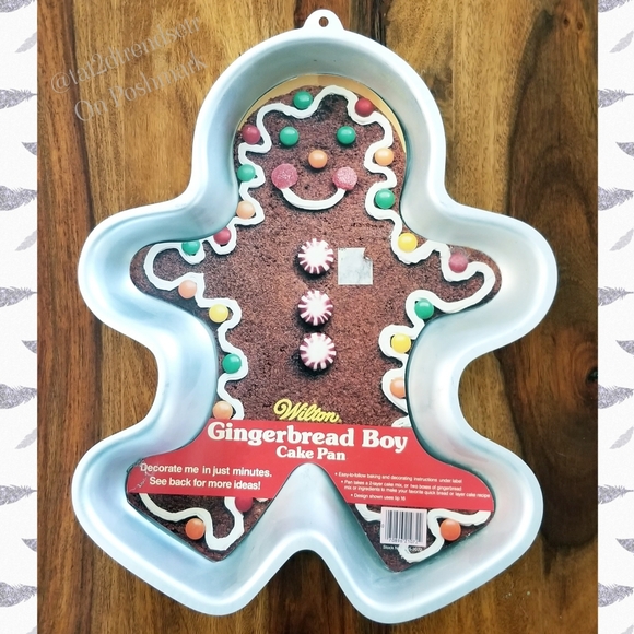 Vintage 1985 Wilton Gingerbread Boy Cake Pan
